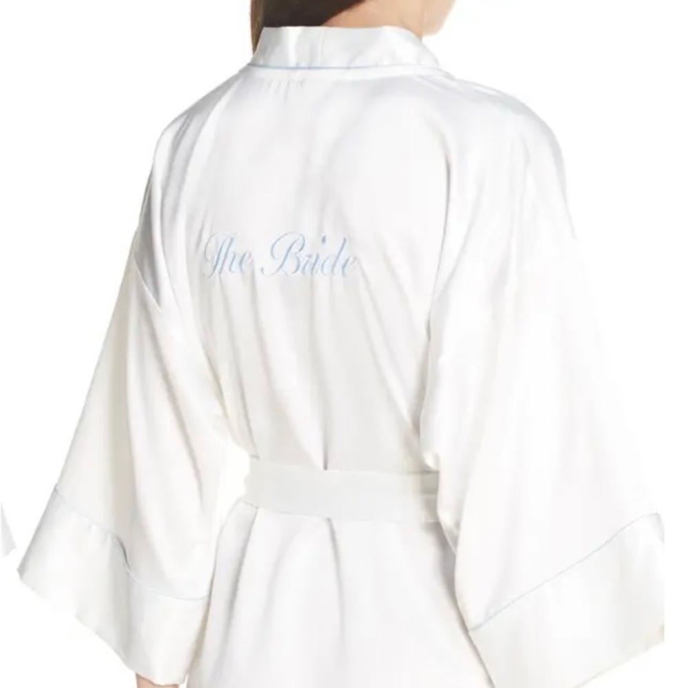 Satin “the bride” robe
